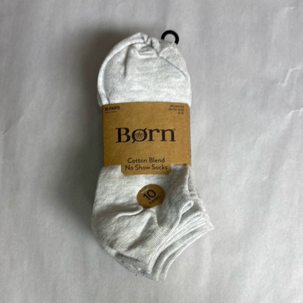 New Born Socks Women’s 10 Pair Cotton Blend White & Black No Show Casual Active